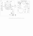 Engine Sump Gasket Set-Engine Diagram and Parts List for 44P977-0110-G5  Briggs and Stratton Engine